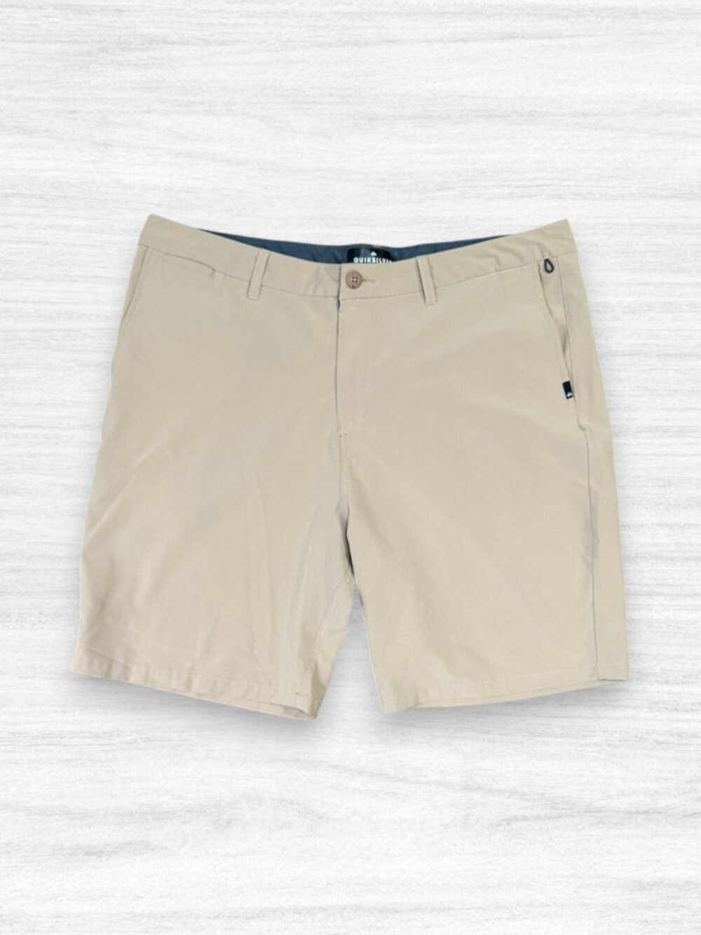 Quiksilver Amphibian Shorts Mens Size 40 Khaki Hybrid Walk Shorts Stretch Casual